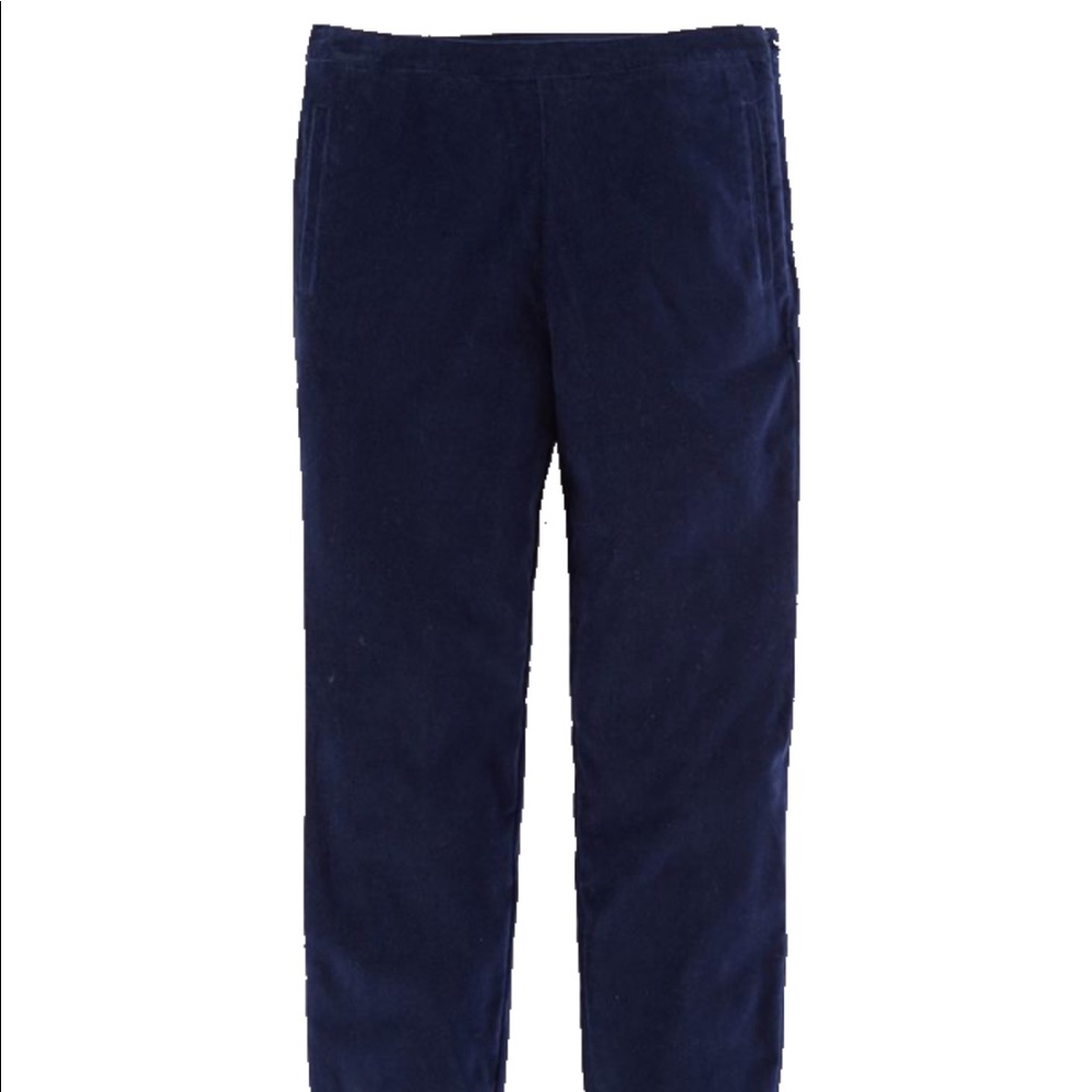 Boden slim cropped velvet trousers